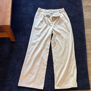 Princess Polly Cream Satin Trousers